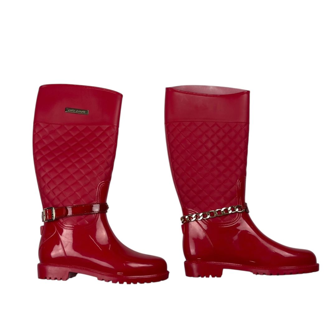 Bota De Agua  CARLA DANELLI  Rojo Talle 39