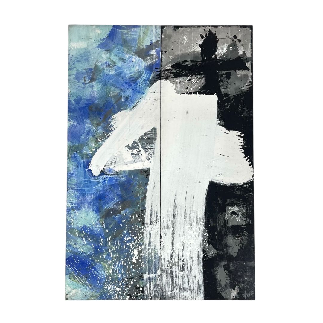 Arte sin Vidrio  ERIK VAN DER GRIJN  Estilo Abstracto Obra 170 cm X 70cm