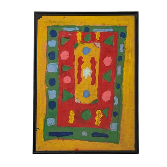 Arte con Vidrio  ANONIMO  Estilo Abstracto Obra 62cm X 45cm