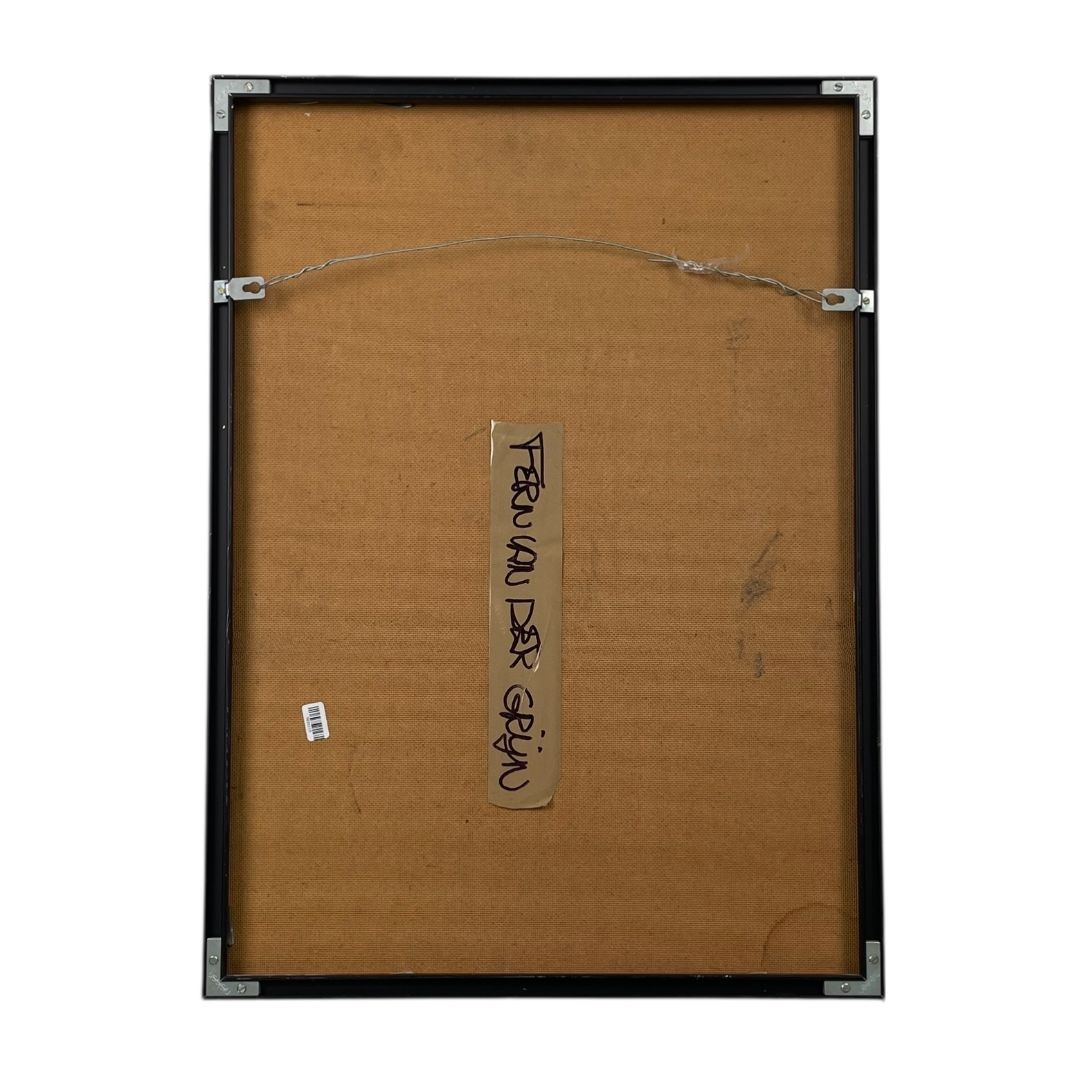 Arte con Vidrio  ANONIMO  Estilo Abstracto Obra 62cm X 45cm