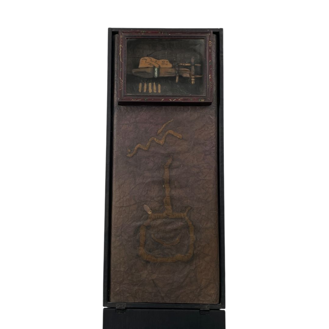 Arte con Vidrio  ANONIMO  Estilo Collage Obra 80cm X 34cm