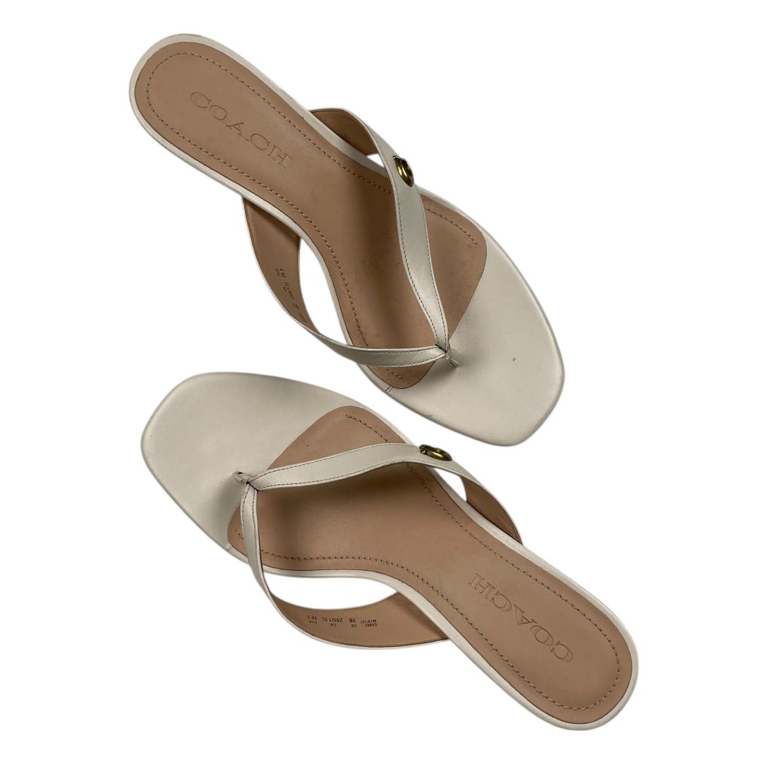 Ojotas  COACH  Beige Talle 39,5