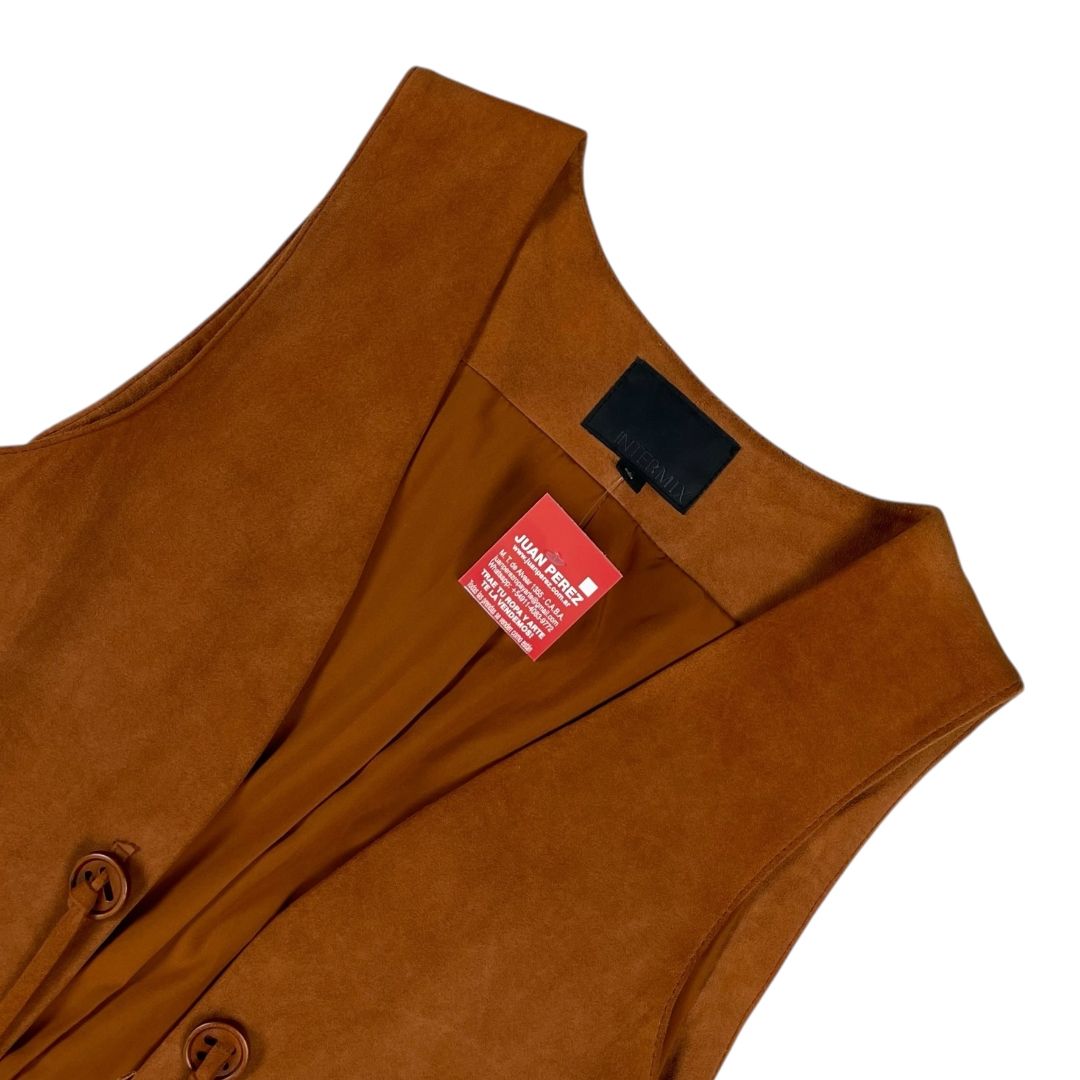 Chaleco Largo  INTERMIX  Marron Talle S