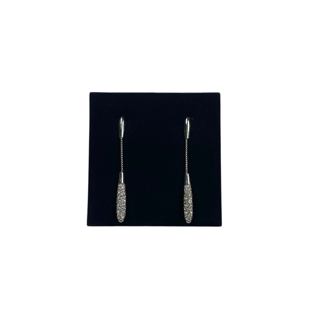 Aros  SWAROVSKI  Plateado Talle Unico