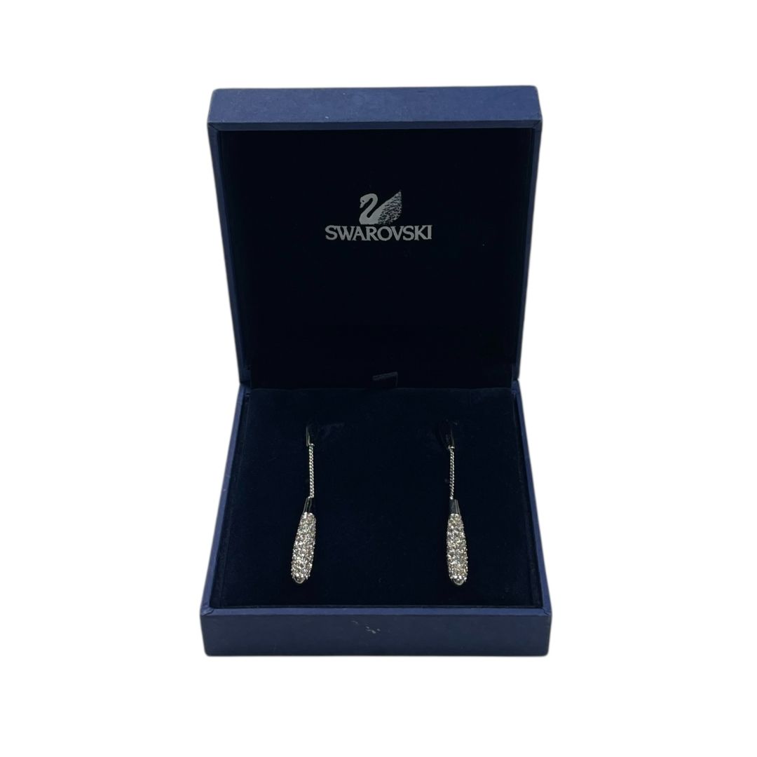 Aros  SWAROVSKI  Plateado Talle Unico