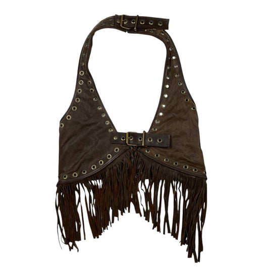 Chaleco Corto  SIN MARCA  Marron Talle S