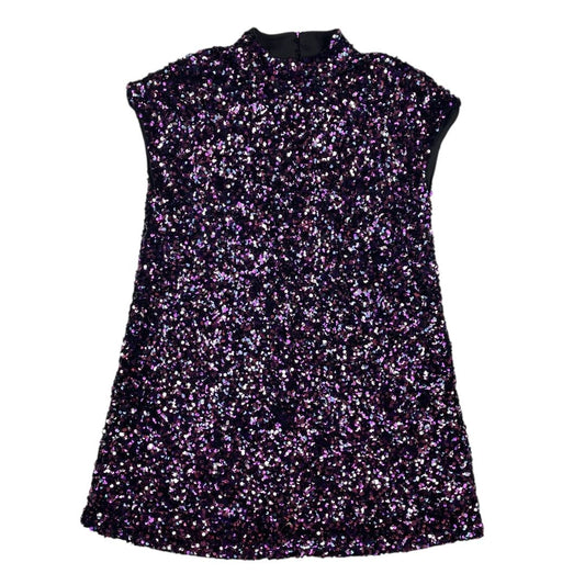 Vestido Sin Manga  ZARA  Violeta Talle M