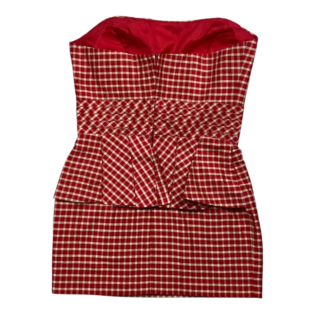 Vestido Strapless  JORGE IBAÑEZ  Varios  Cuadritos Talle L