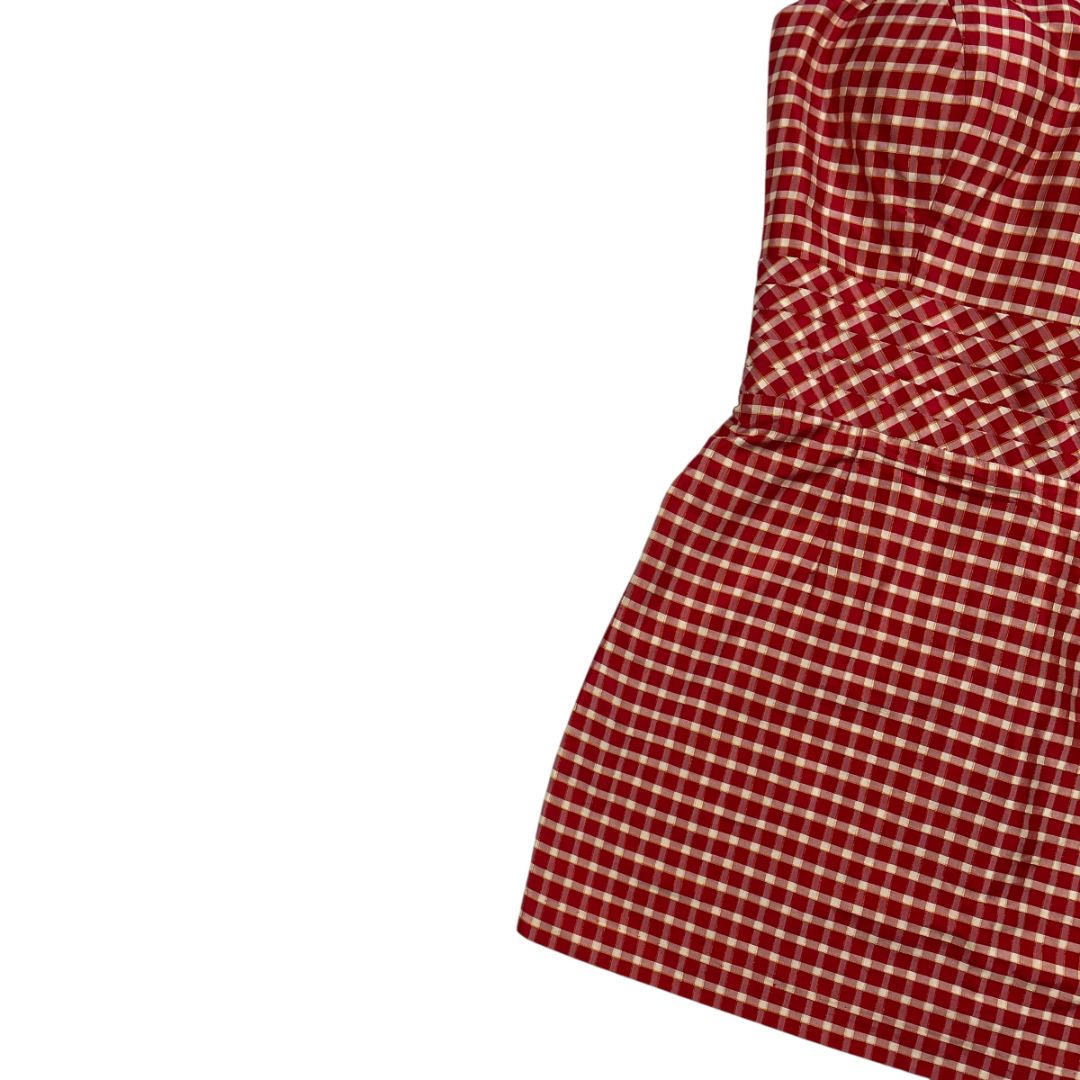 Vestido Strapless  JORGE IBAÑEZ  Varios  Cuadritos Talle L