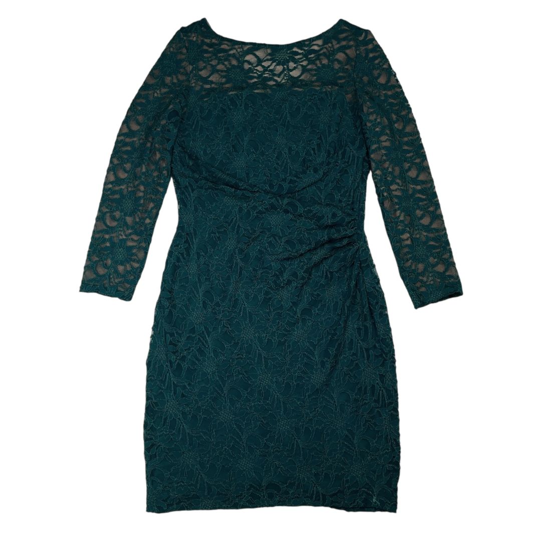 Vestido Manga Larga  RALPH LAUREN  Verde Talle 14