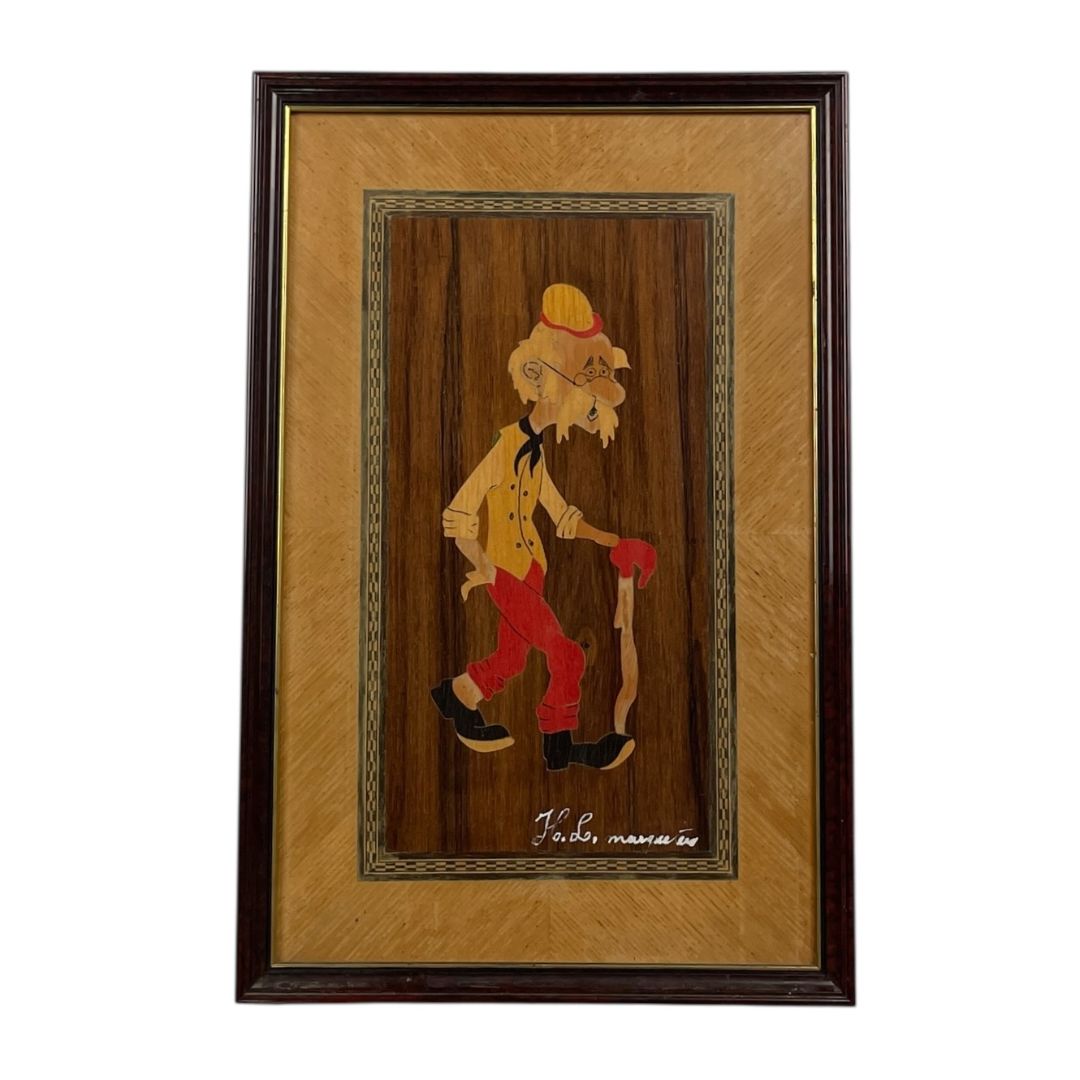 Arte sin Vidrio  ANONIMO  Estilo Retrato Obra 35cm X 22cm Marco 39cm X25cm