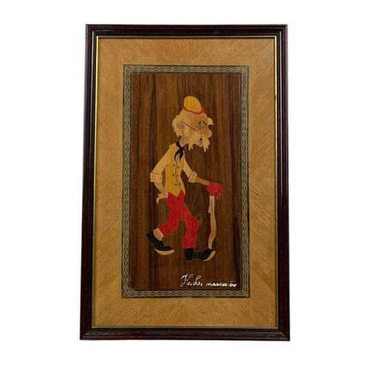 Arte sin Vidrio  ANONIMO  Estilo Retrato Obra 35cm X 22cm Marco 39cm X25cm