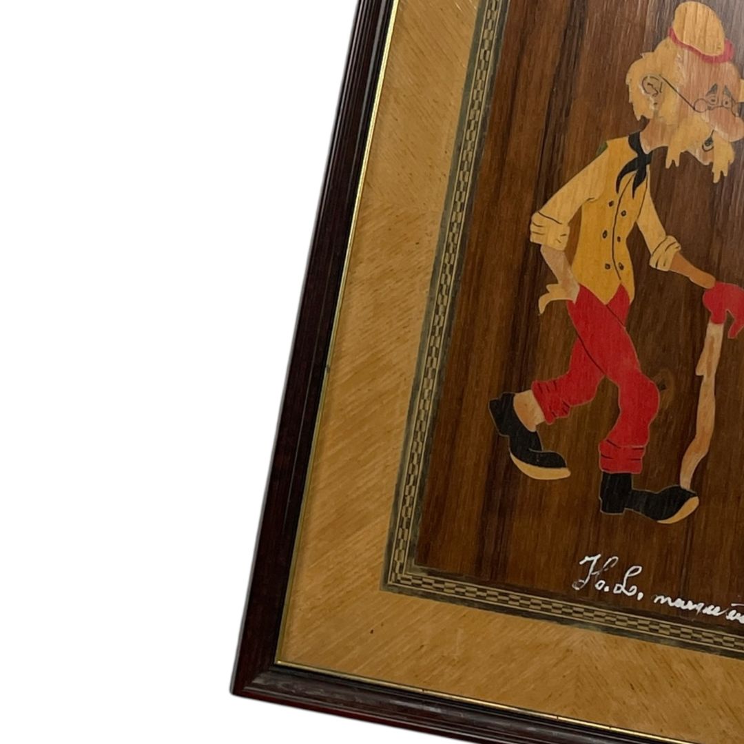 Arte sin Vidrio  ANONIMO  Estilo Retrato Obra 35cm X 22cm Marco 39cm X25cm