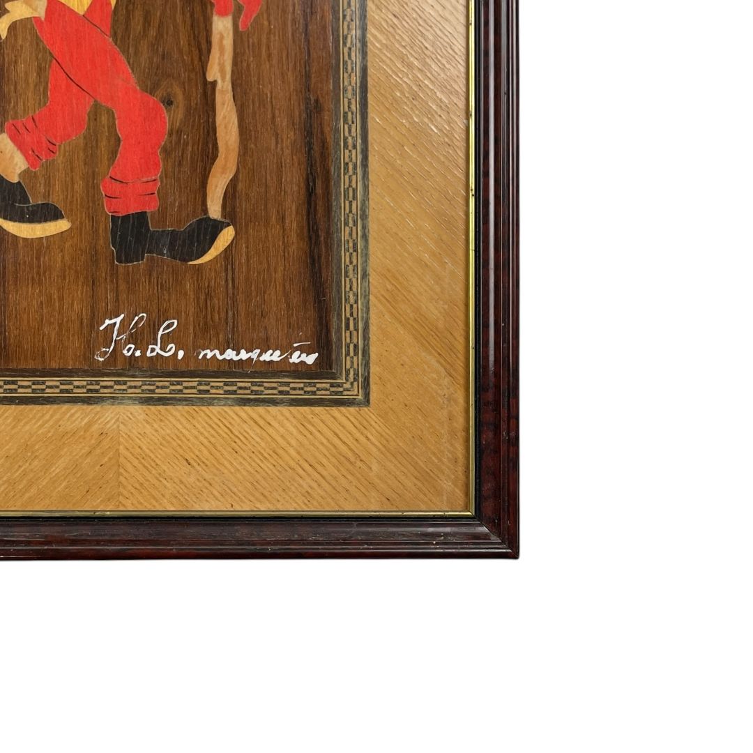 Arte sin Vidrio  ANONIMO  Estilo Retrato Obra 35cm X 22cm Marco 39cm X25cm