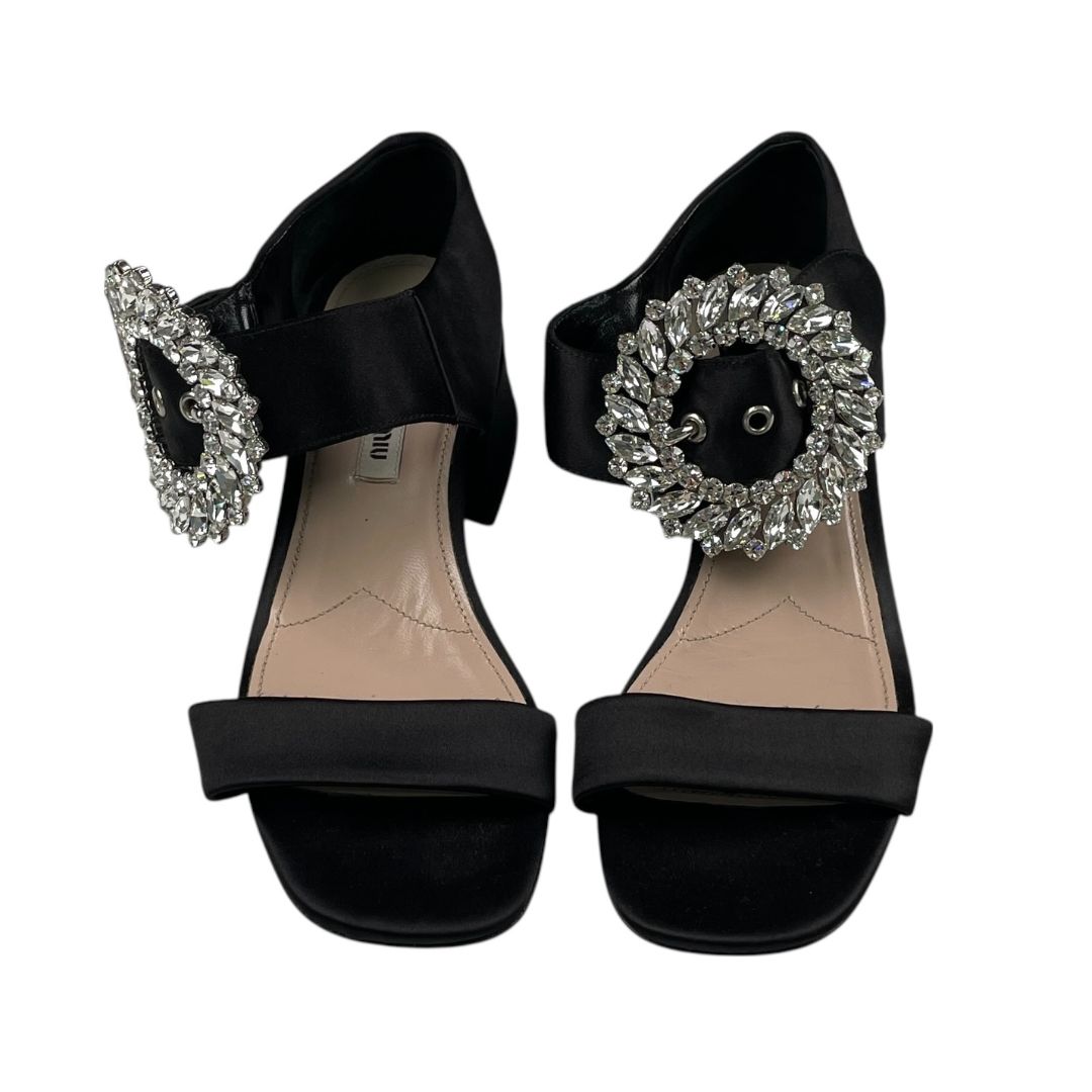 Sandalias  MIU MIU  Negro Talle 36