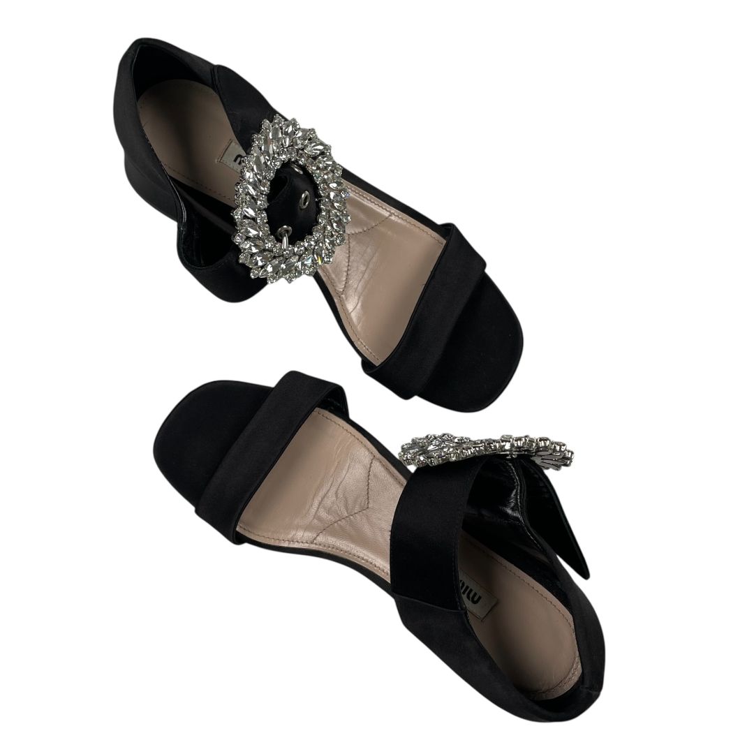 Sandalias  MIU MIU  Negro Talle 36
