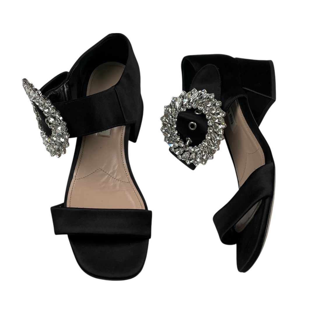 Sandalias  MIU MIU  Negro Talle 36