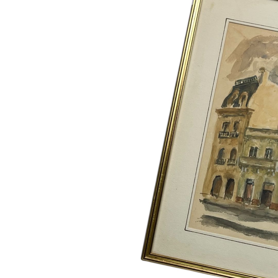 Arte con Vidrio  ANONIMO  Estilo Figurativo Obra 32cm X 22cm Marco 43cm X 34cm