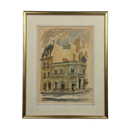 Arte con Vidrio  ANONIMO  Estilo Figurativo Obra 32cm X 22cm Marco 43cm X 34cm