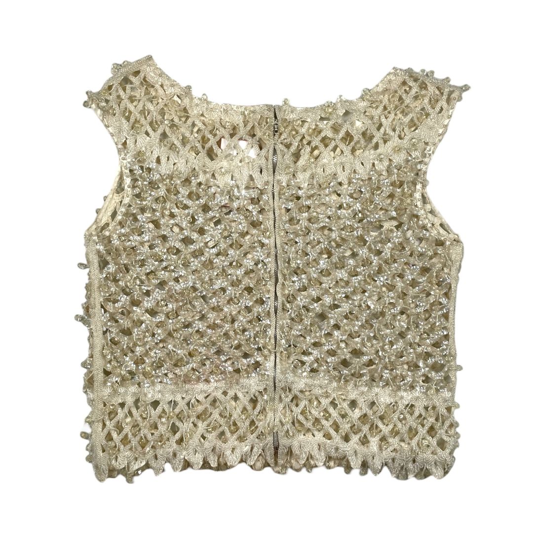 Top Sin Mangas  SIN MARCA  Blanco Talle S