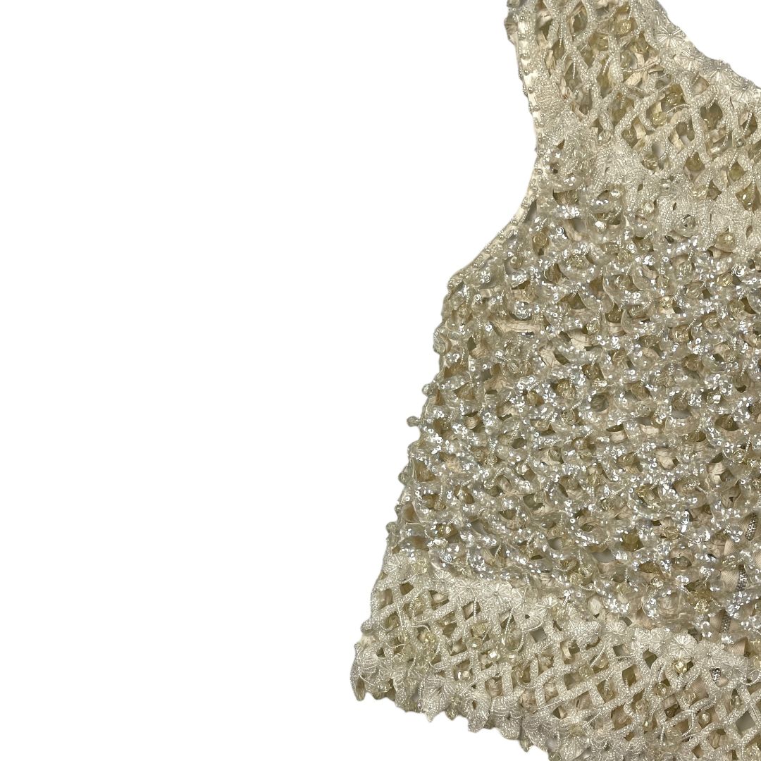 Top Sin Mangas  SIN MARCA  Blanco Talle S