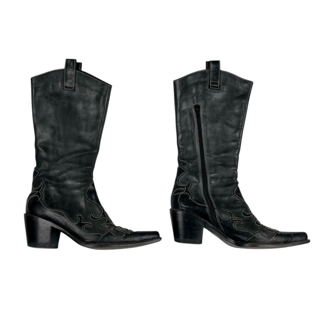 Bota Cowboy  SIN MARCA  Negro Talle 38