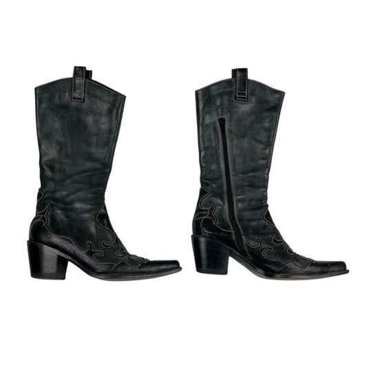 Bota Cowboy  SIN MARCA  Negro Talle 38