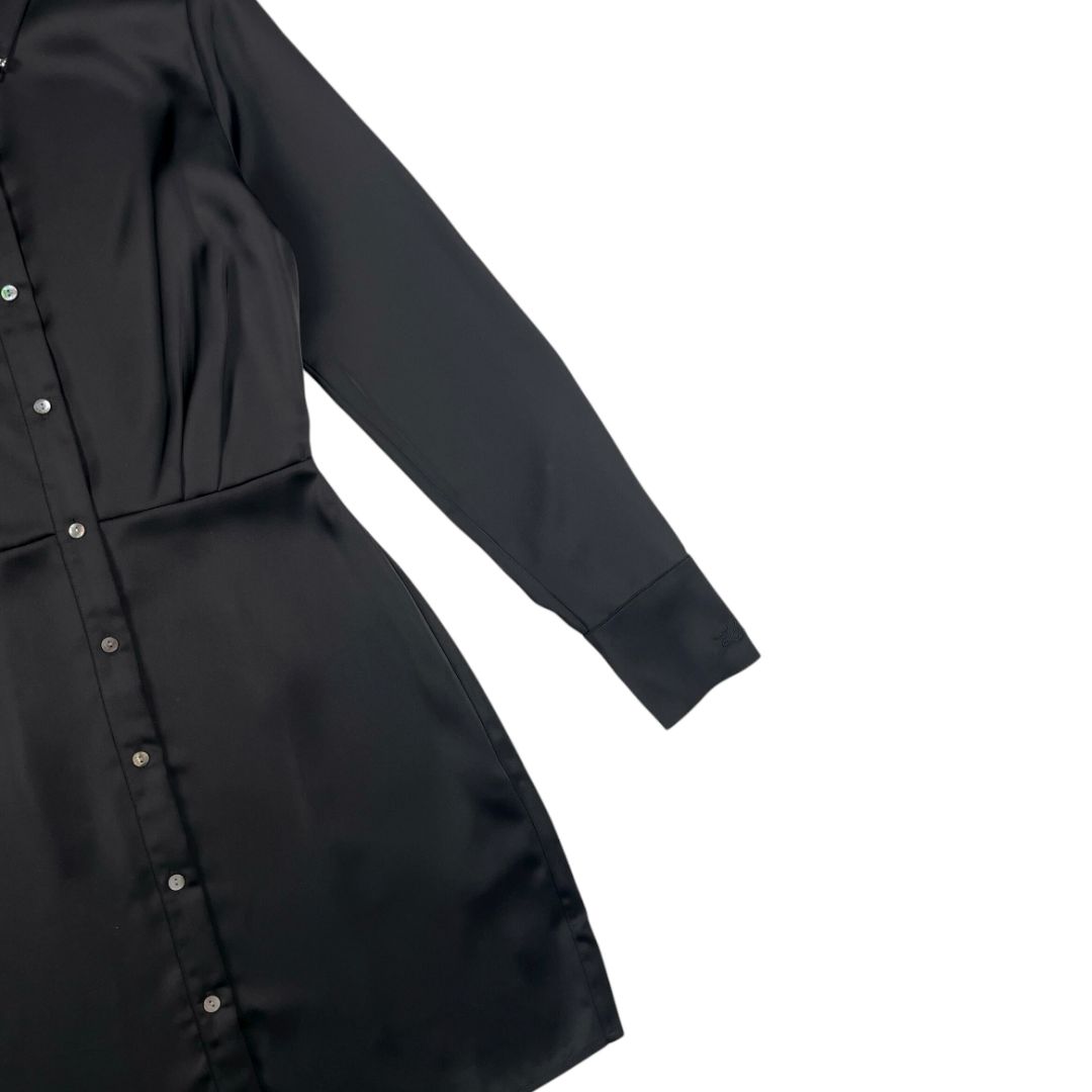 Vestido Manga Larga  LAGERFELD  Negro Talle 32