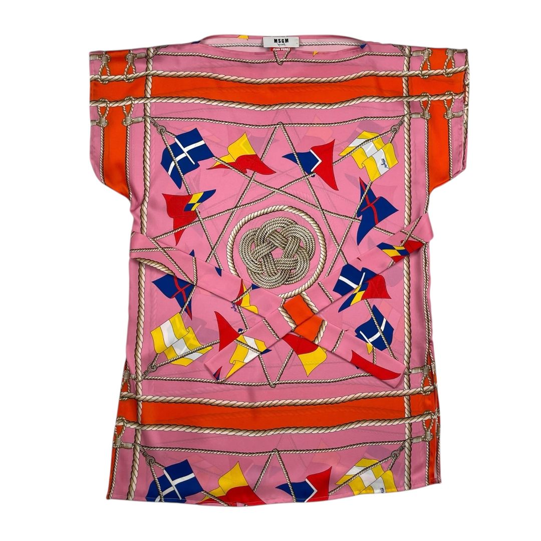 Vestido Manga Corta  MSGM  Varios  Estampado Talle S