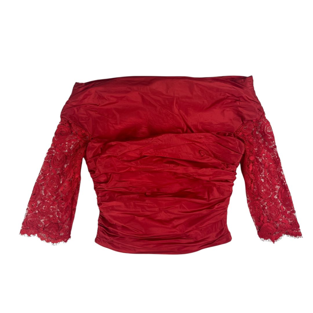 Blusa Manga Larga  VALENTINO  Rojo Talle 6