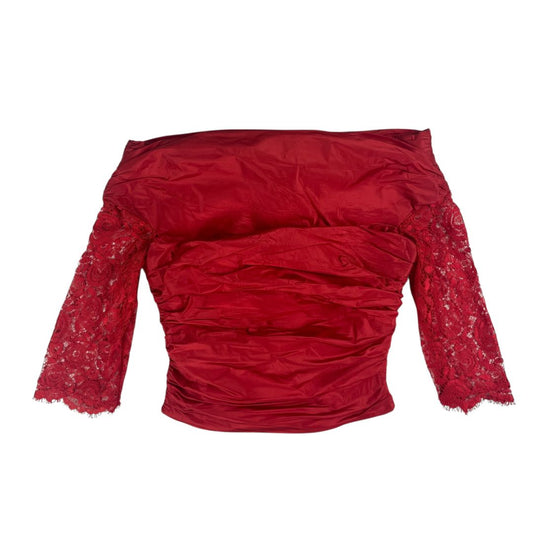 Blusa Manga Larga  VALENTINO  Rojo Talle 6