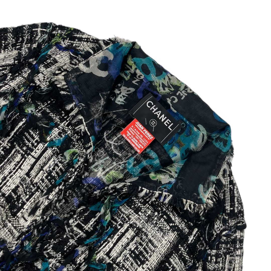 Saco  CHANEL  Varios Blanco Y Negro Talle S