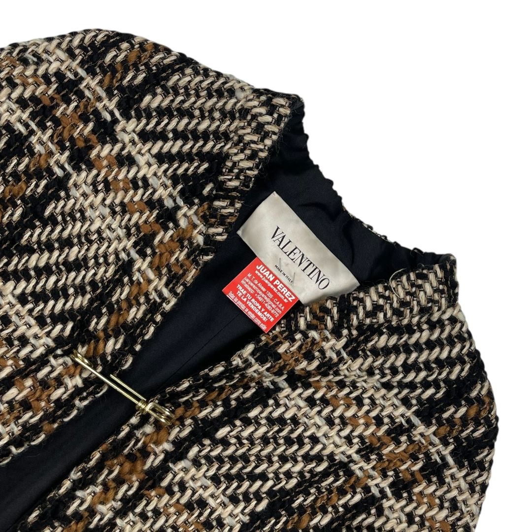 Capa Corta  VALENTINO  Varios Cuadros Marron Talle S