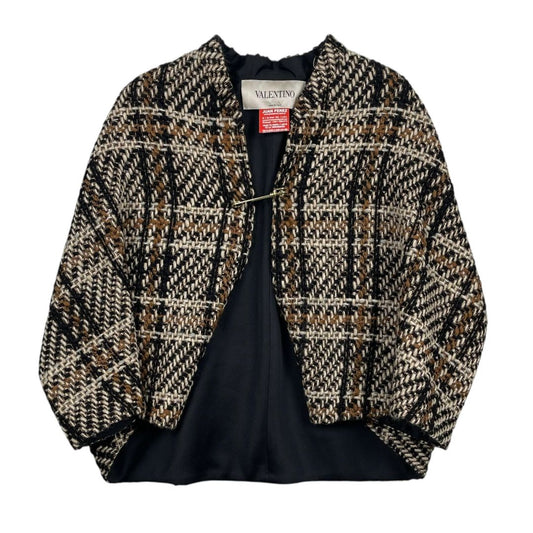 Capa Corta  VALENTINO  Varios Cuadros Marron Talle S