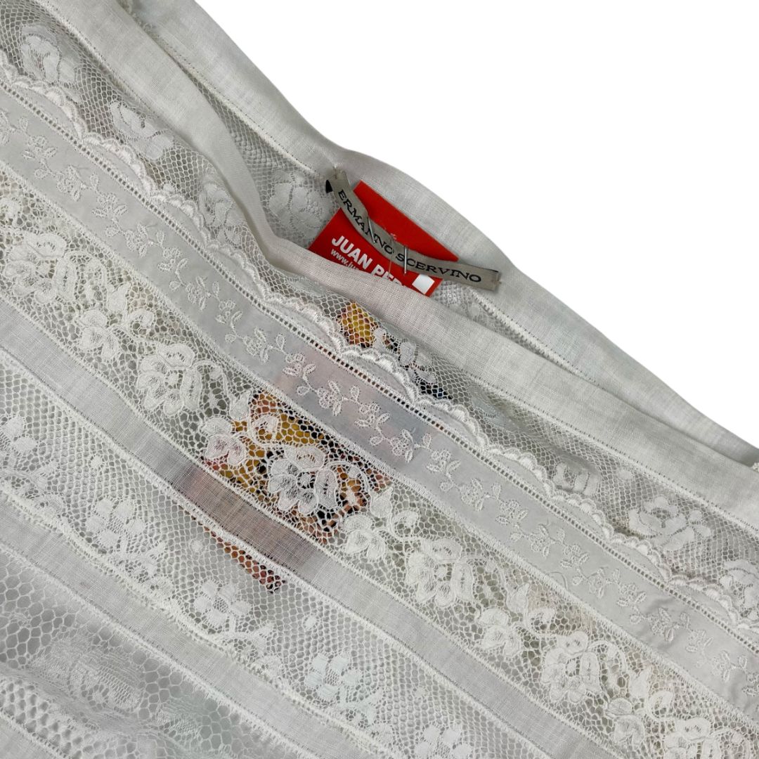 Blusa Manga Corta  ERMANNO SCERVINO  Blanco Talle M