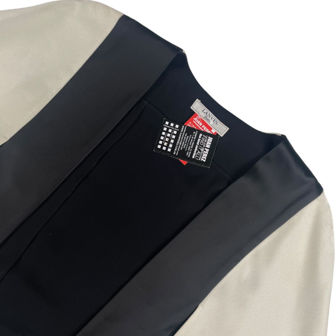 Capa Corta  LANVIN  Varios Beige Y Negro Talle S