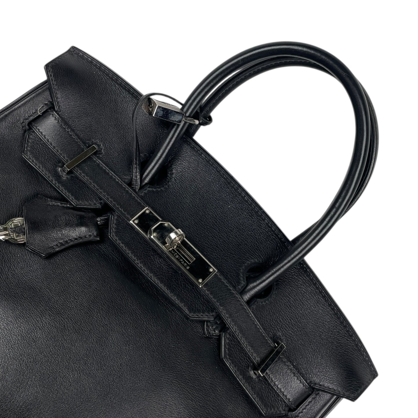 Cartera  HERMES  Negro Medida 29cm X 23cm