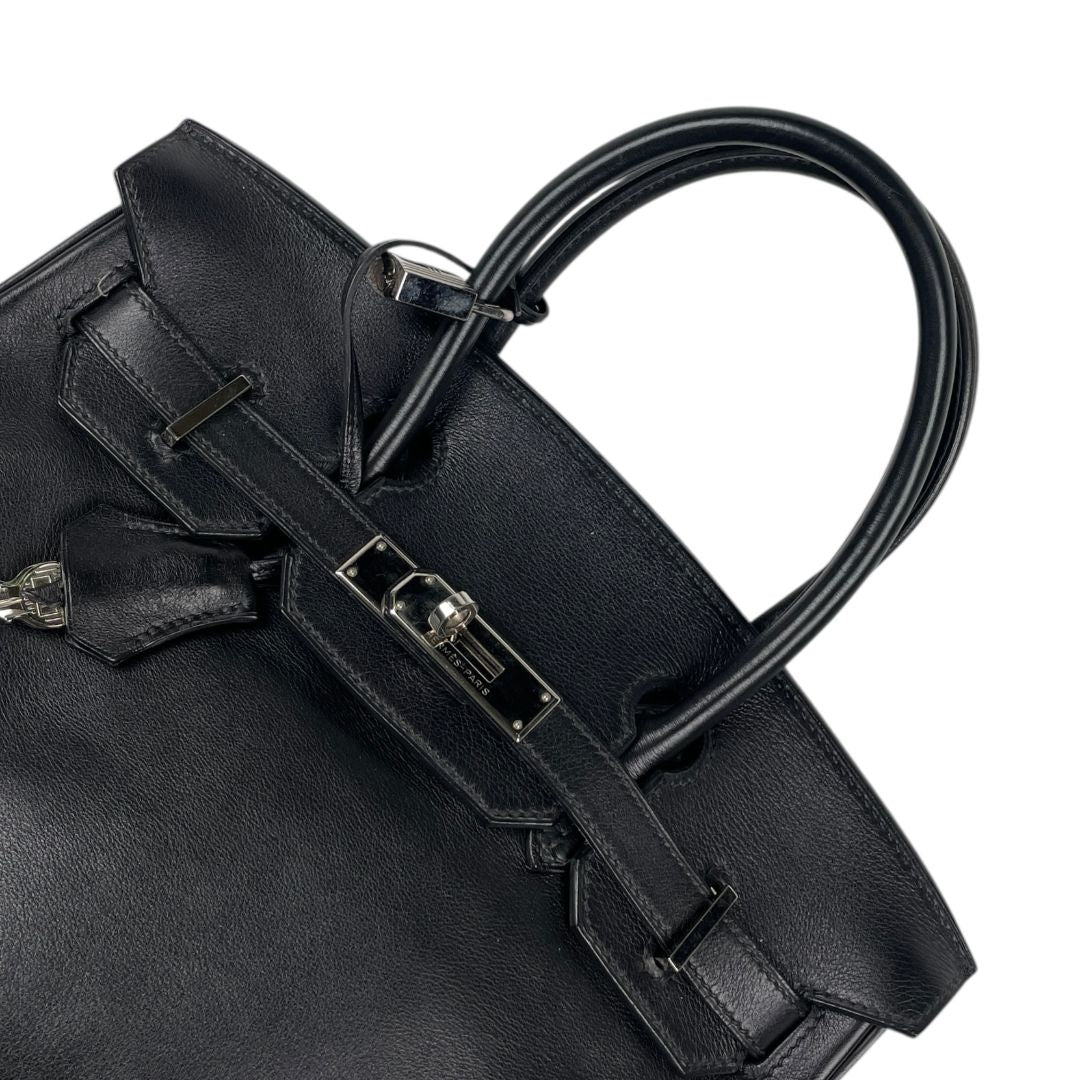 Cartera  HERMES  Negro Medida 29cm X 23cm