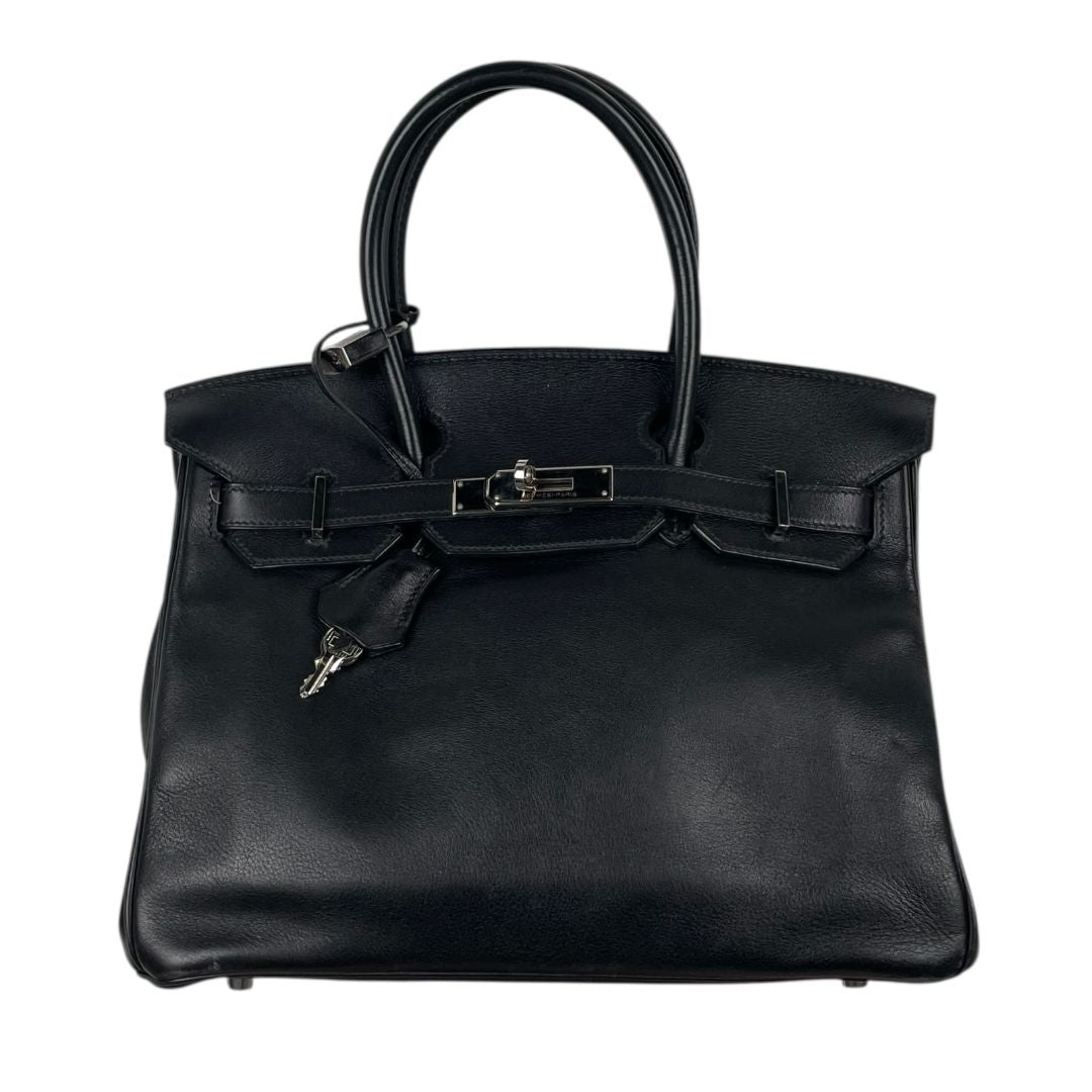 Cartera  HERMES  Negro Medida 29cm X 23cm