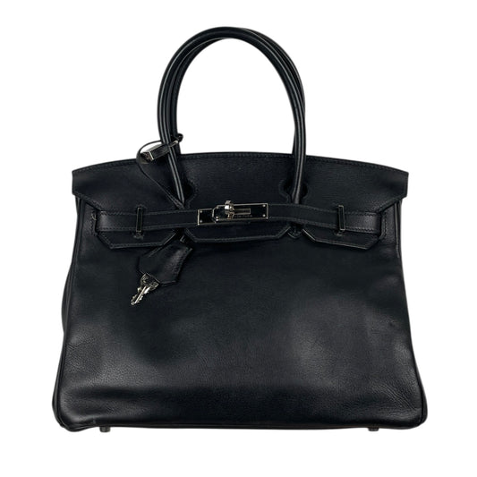 Cartera  HERMES  Negro Medida 29cm X 23cm