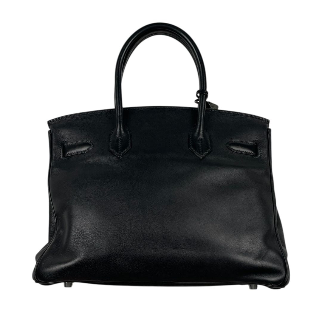 Cartera  HERMES  Negro Medida 29cm X 23cm