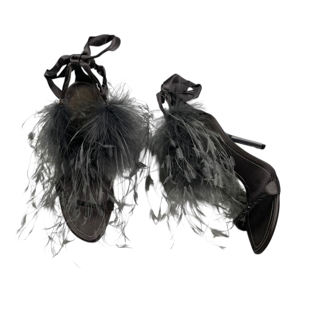 Sandalias  RENE CAOVILLA  Gris Talle 34