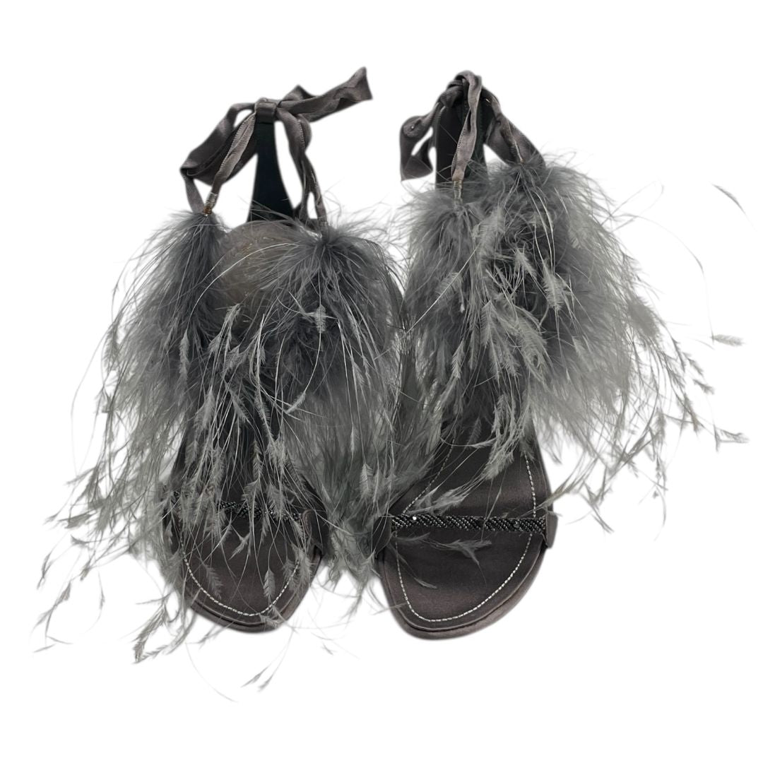 Sandalias  RENE CAOVILLA  Gris Talle 34