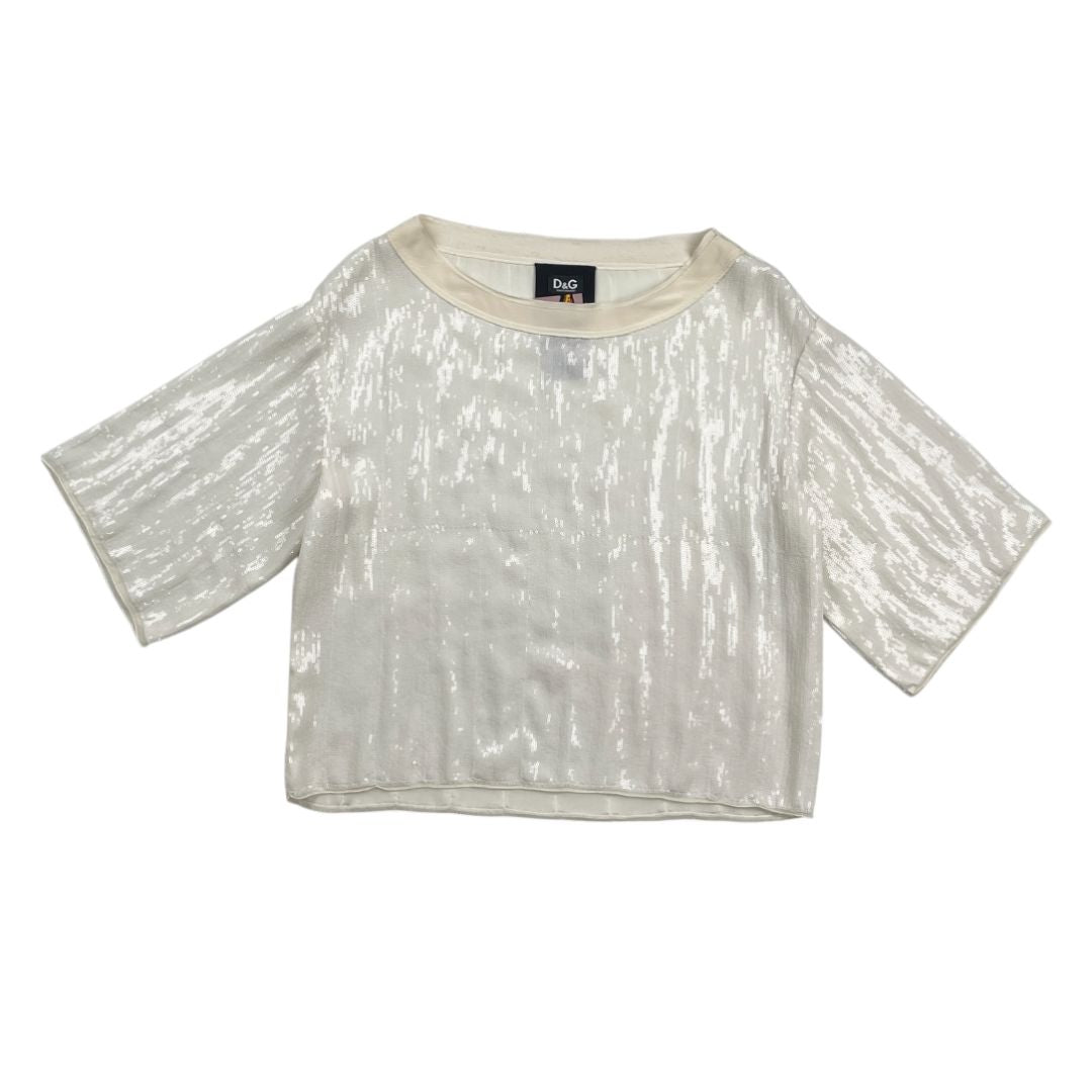 Blusa Manga Corta  DOLCE GABBANA  Blanco Talle S