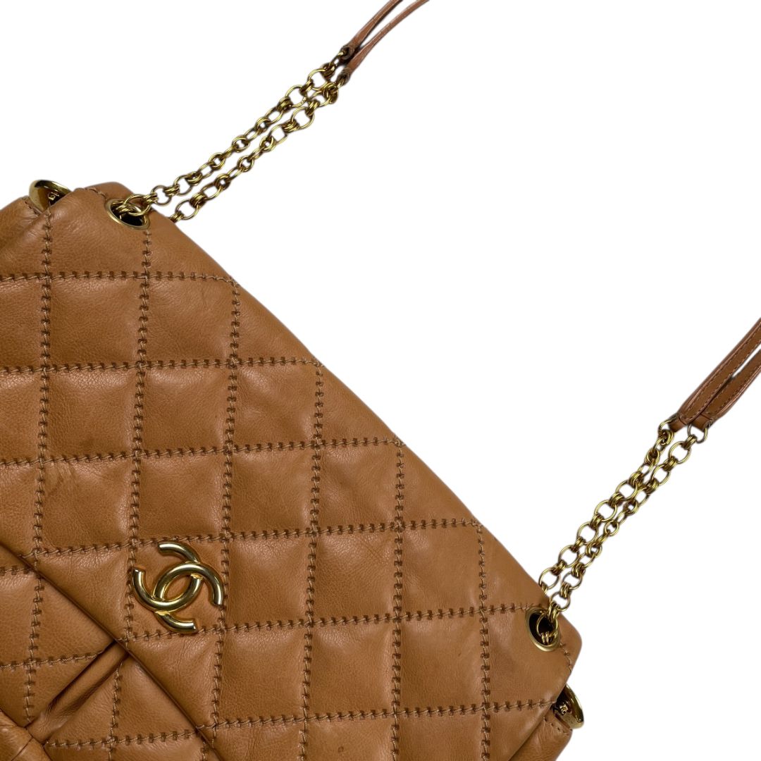 Cartera  CHANEL  Marron Medida 30cm X 20cm