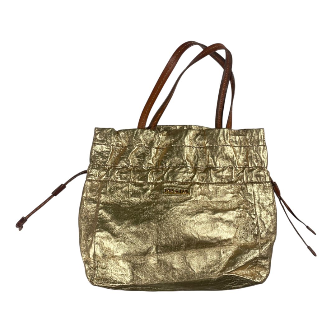 Cartera  PRADA  Dorado Talle Unico