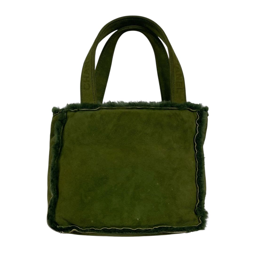 Cartera  CHANEL  Verde Medida 25cm X 20cm