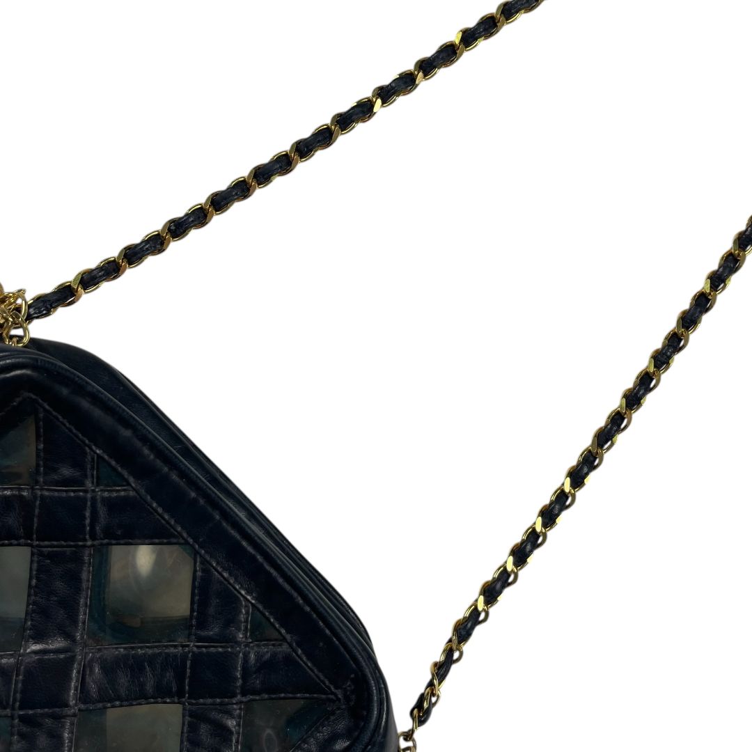 Cartera  CHANEL  Azul Medida 18cm X 13cm