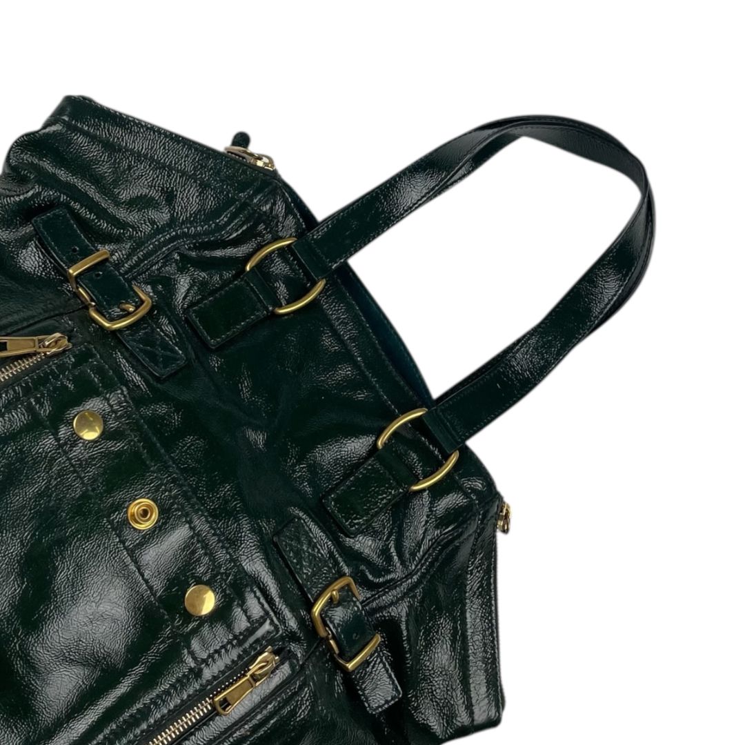 Cartera  YSL  Verde Medida 41cm X 29cm