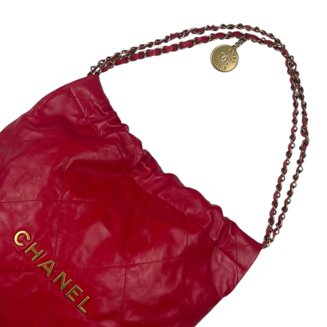Cartera  CHANEL  Rojo Medida 35cm X 30cm